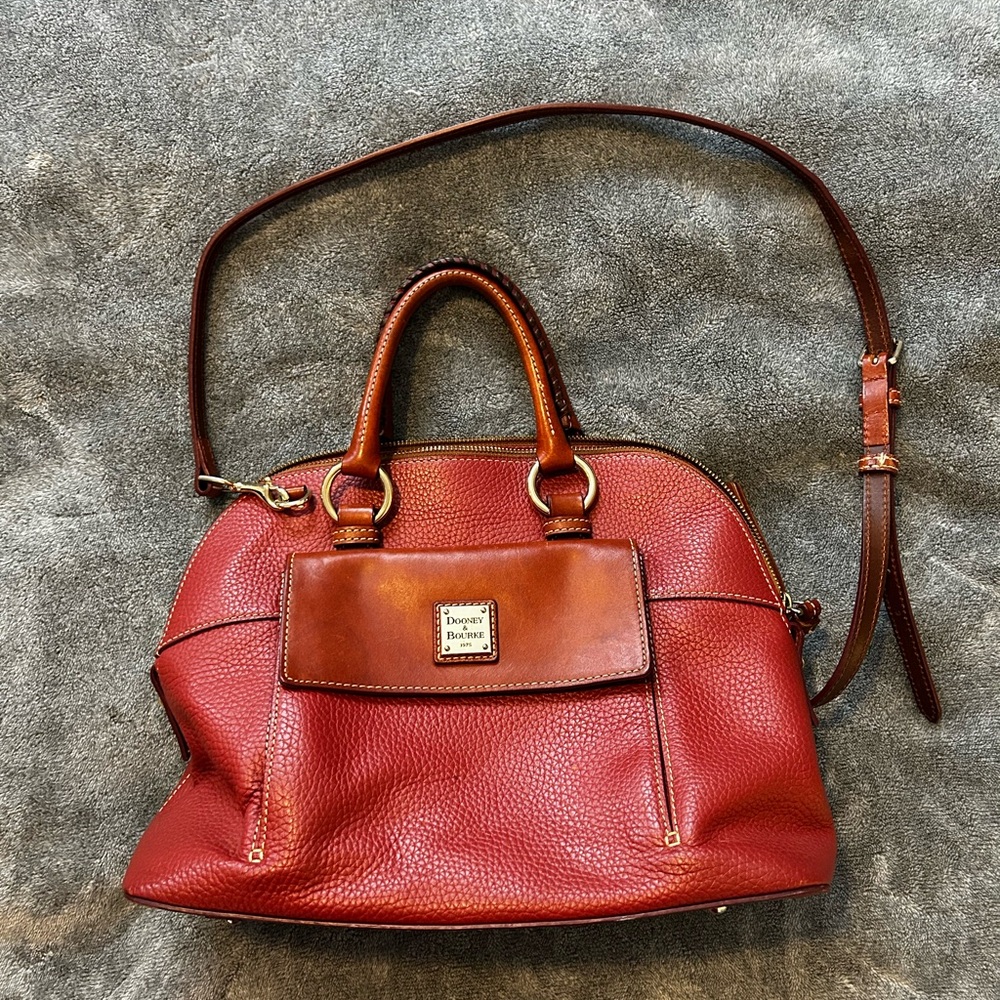 Dooney & Bourke Red Leather Satchel